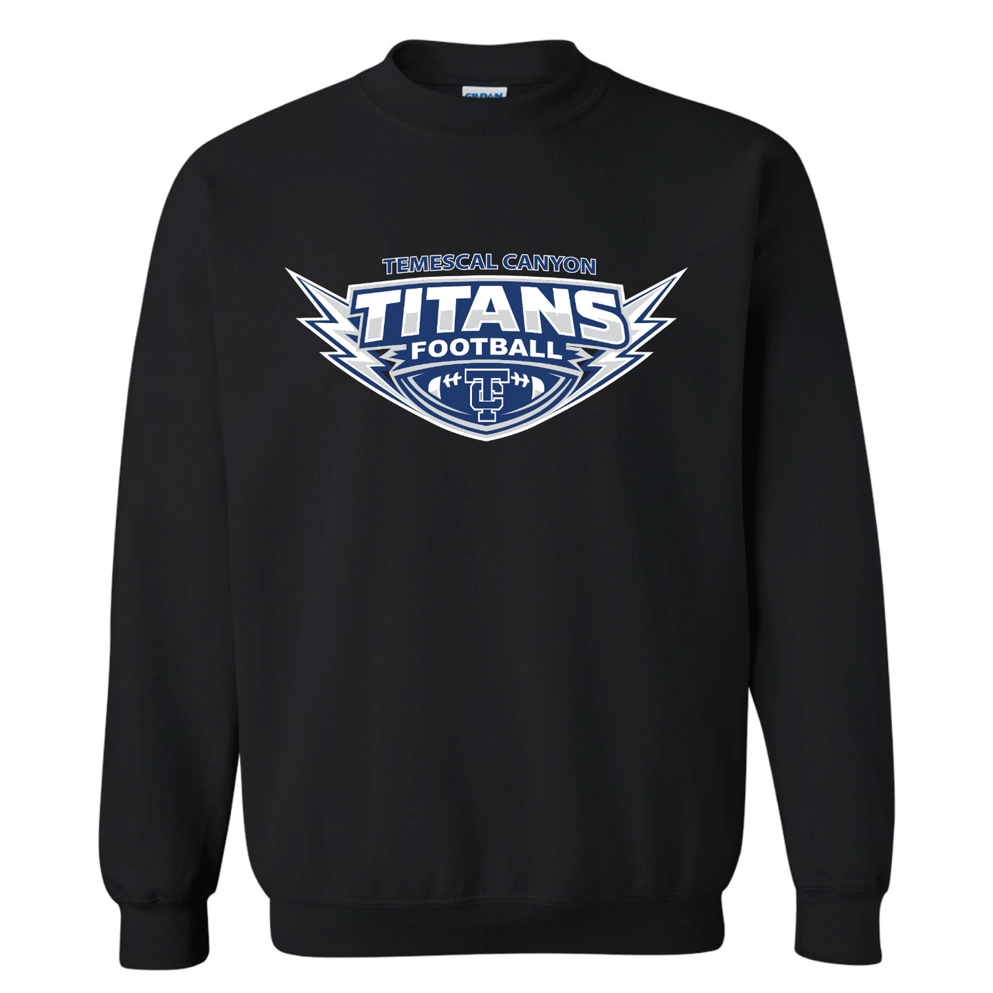 TCHS Football Fleece Crew Sweatshirt