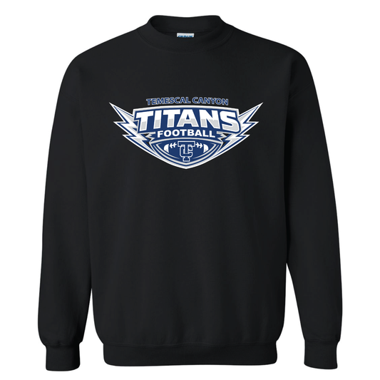 TCHS Football Fleece Crew Sweatshirt