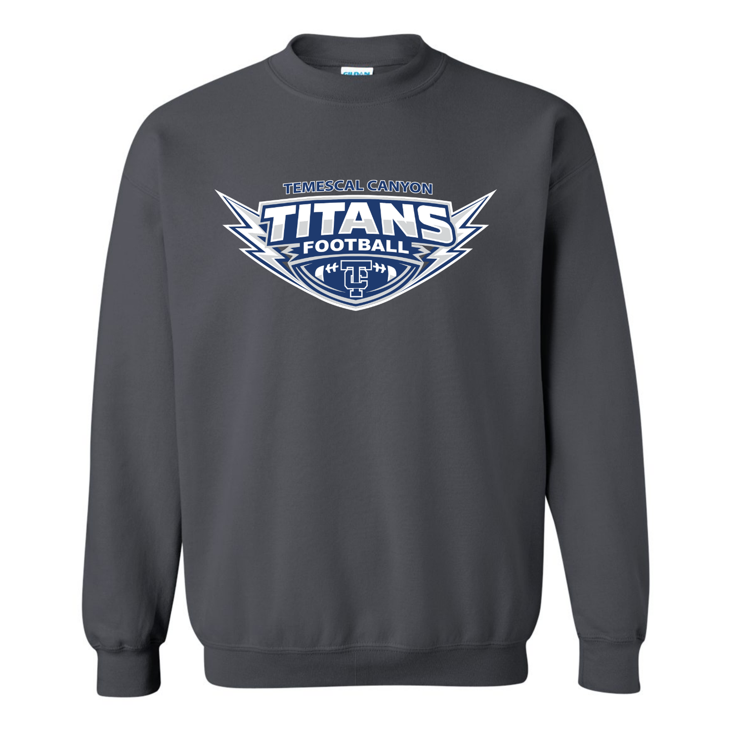 TCHS Football Fleece Crew Sweatshirt